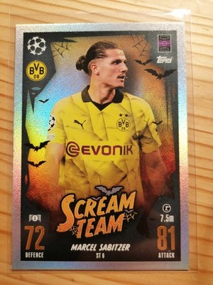 Topps Match Attax Champions League 2023-24 Scream Team Marcel Sabitzer  Dortmund