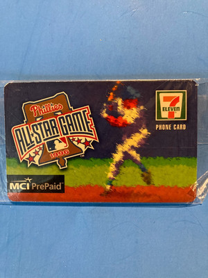 Phillies All Star Game 1996 MCI Prepaid 7 Eleven Phone Card Collectable
