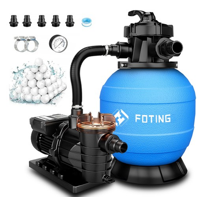 #ad FOTING Pool Pumps Above Ground 1HP 3800GPH Sand Filter Pump for Above Ground $179.99