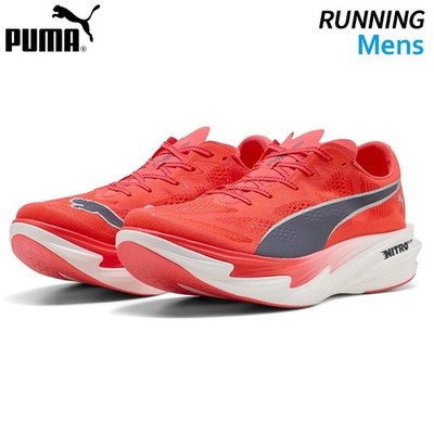 Puma Deviate Nitro Elite 4 Ultra Red Inky Depths White 312127-07 Men's oki06