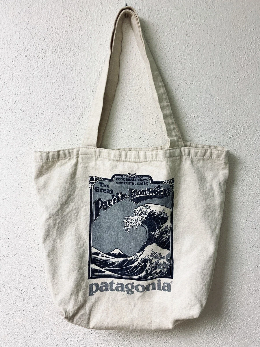 Patagonia Vintage Canvas Tote Bag Great Pacific Iron Works 80s 90s RARE