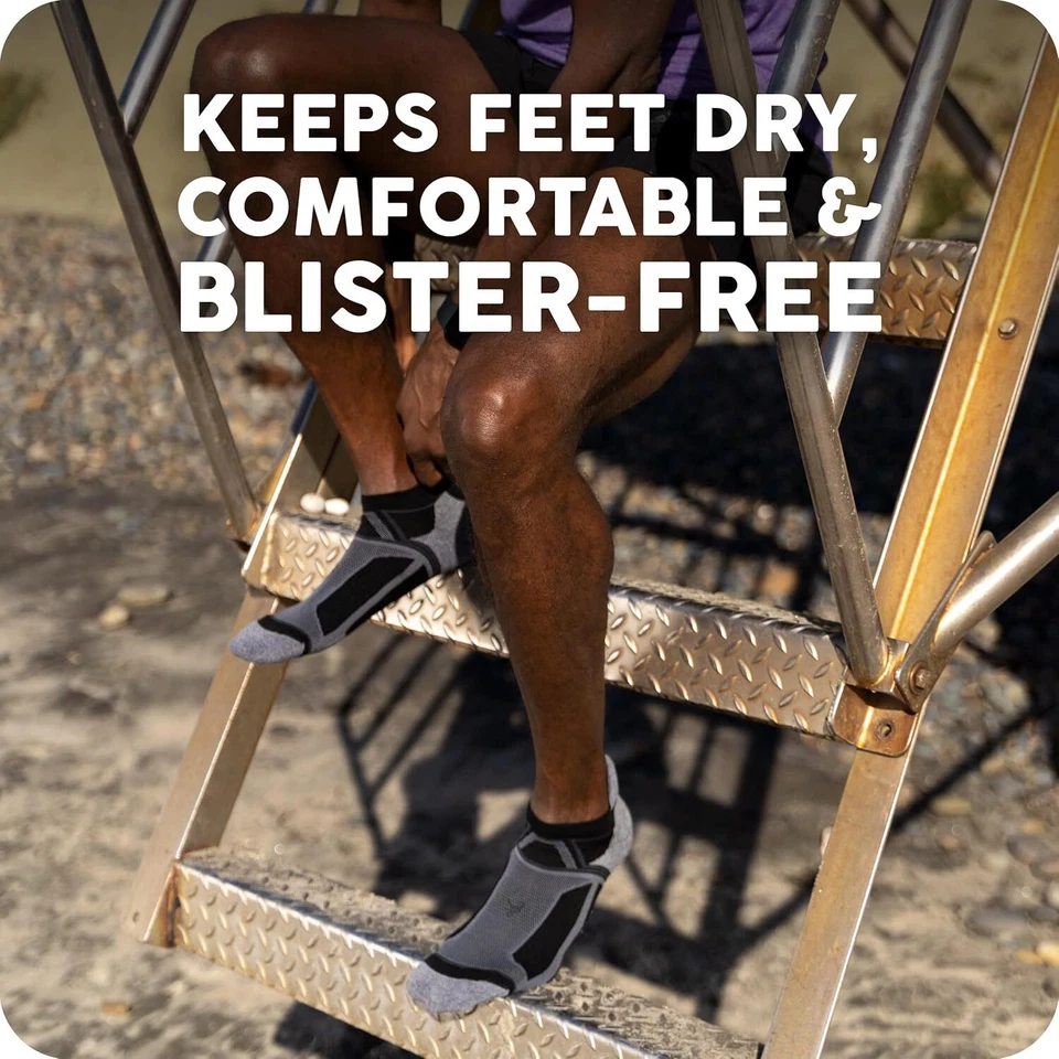 Balega Adult Hidden Contour Performance No Show Running Socks - Image 3 of 4