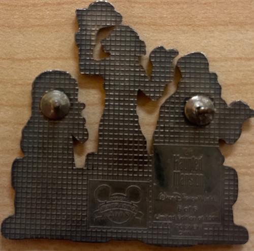  DISNEY HAUNTED MANSION 3 FANTASMAS DE AUTOSTOP GUS EZRA PHINEAS WDW LE 1000 PIN  - Imagen 4 de 4