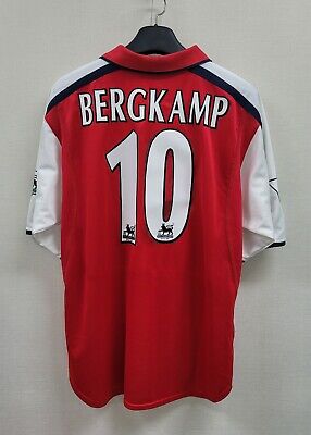 2001-02 Arsenal Home S/S No.10 BERGKAMP Premier League 01-02 2001-02 Arsenal Home S/S No.10 BERGKAMP Premier League 01-02