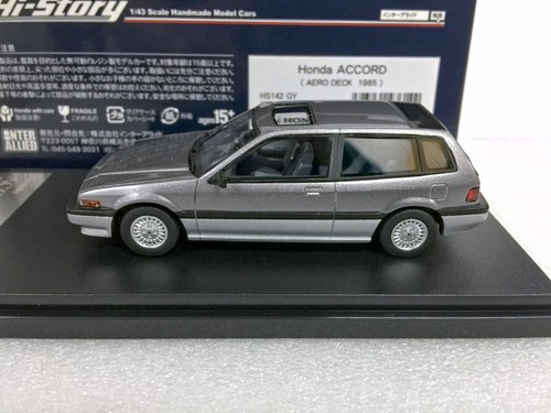 Coche modelo Hi Story HS142GY HONDA ACUERDO AERODECK 1985 JDM GRIS escala 1:43 - Imagen 3 de 5