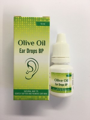 Olive Oil Ear Drops to Soften Hard Ear Wax | 10ml | UK PHARMACY STOCK