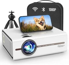 YABER U5 Mini Projector with 5G WiFi Mini Portable Outdoor Projector bundle