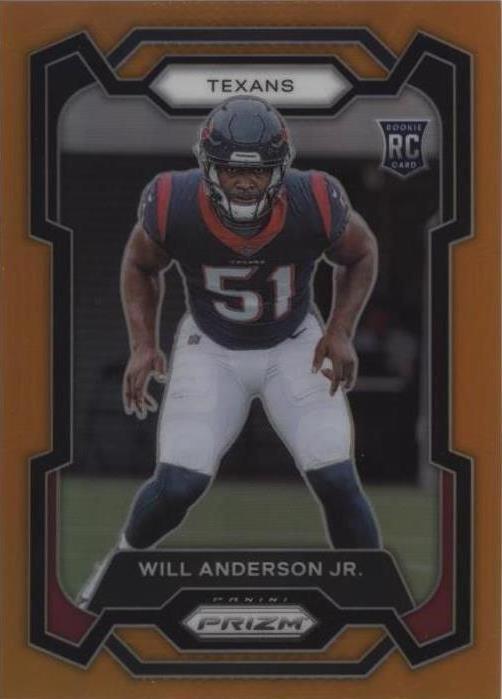 2023 Panini Prizm - Rookies Will Anderson #342 Orange Prizm /249 (RC)