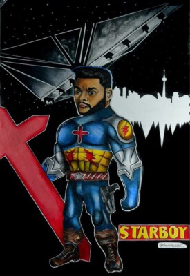 Original The Weeknd Starboy Artwork 