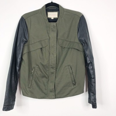 vince green leather jacket