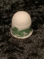 Fingerhut Thimble Dekor Ming Drache Gr&uuml;n Meissen Porzellan 1. Wahl