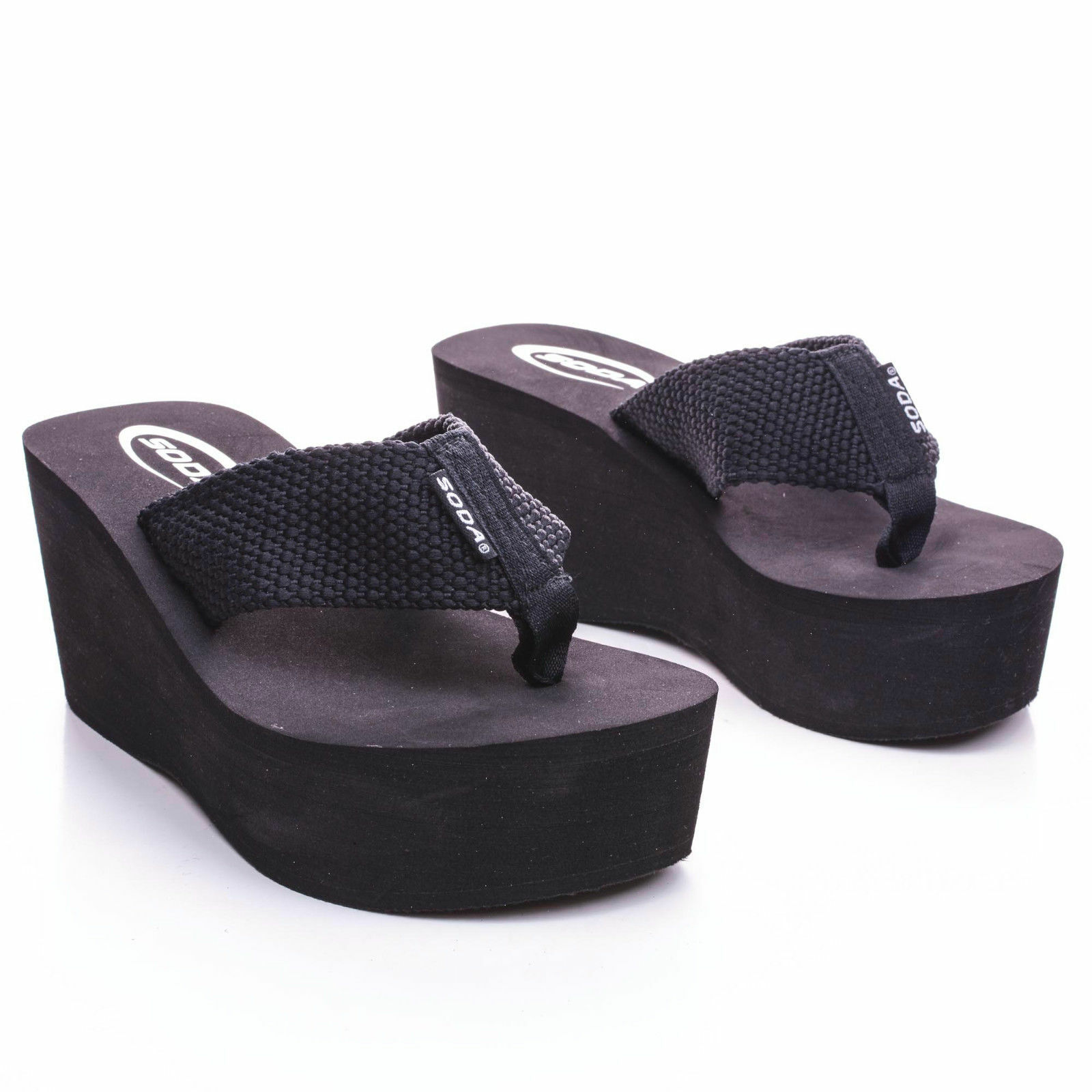 Womens Sandals Wedge Shoes Platform Heels Thong Flip Flops Soda OXLEY-S  Size 5 | eBay