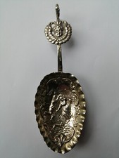 Antique Dutch Sterling Silver Caddy Spoon 24g