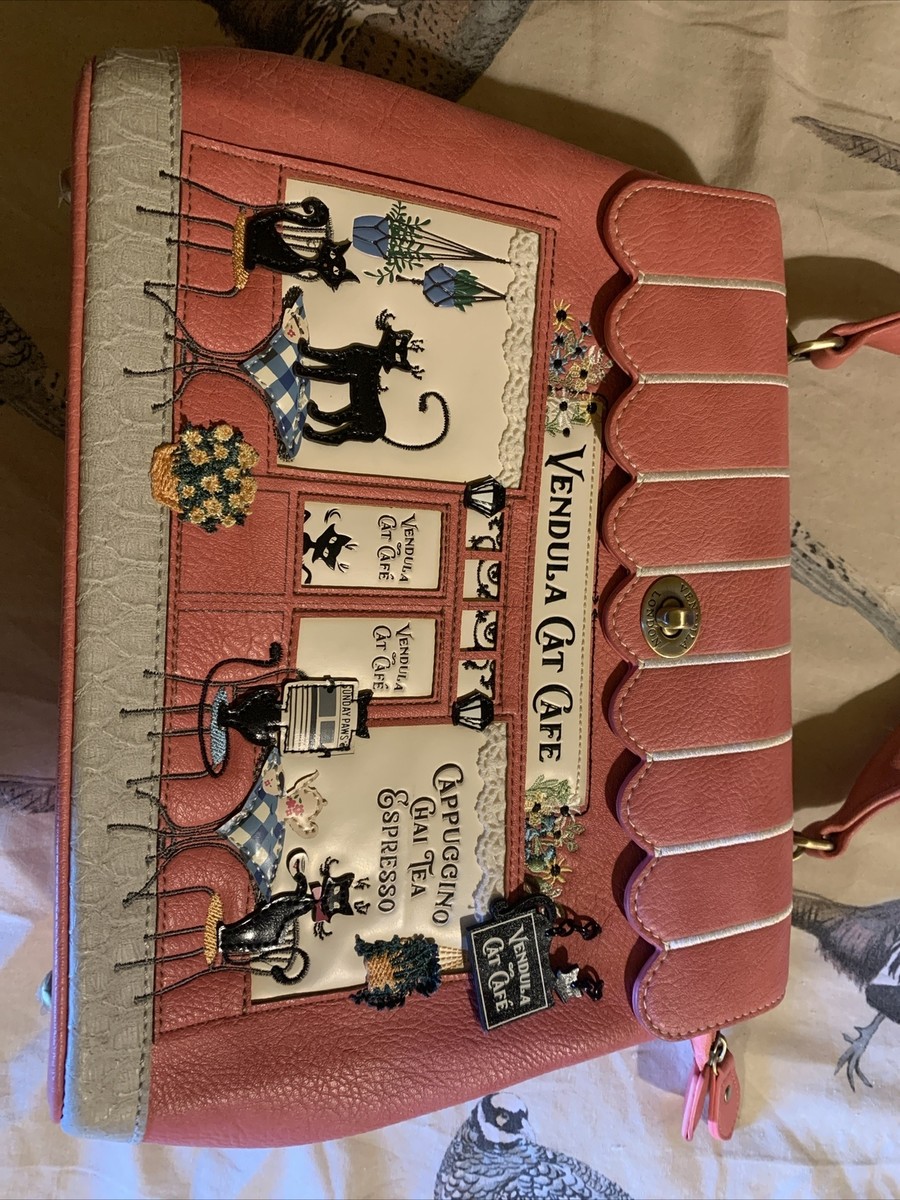 Vendula VEGAN Cat Cafe Bag Pink London