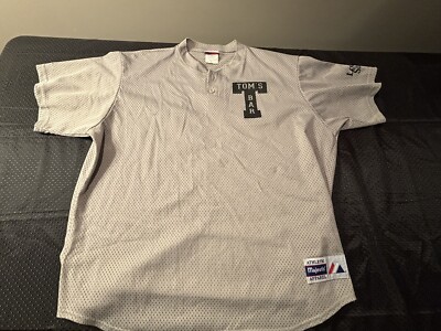Vintage 80s Bar League Tom s Bar Softball Jersey Men's Size 2XL Made In USA Nice