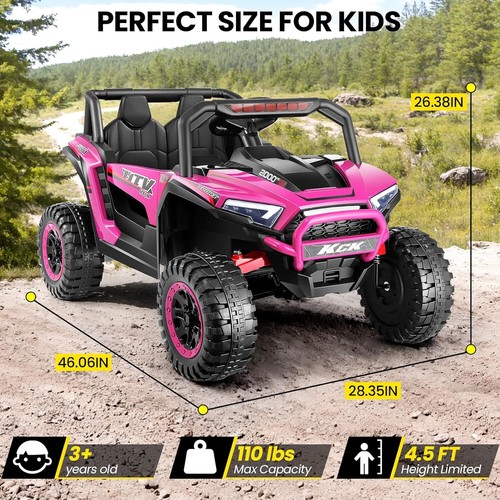 24V Kids Ride On UTV Car for Kids Electric Car Toys 4 Wheeler Off-Road W/Remote - Picture 16 of 78