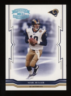 2005 Marc Bulger Donruss Throwback Threads Platinum Holofoil #25/50 *NICE*