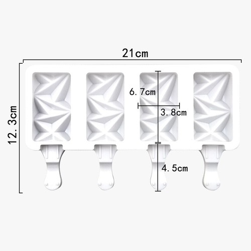 Ice Cream Mould Silicone Popsicle Lollipop Mold Frozen Dessert Maker Ice Lolly - Picture 10 of 39