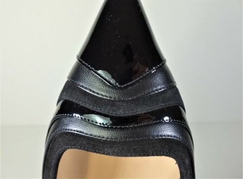 LOUBOUTIN 38/7.5 DEGRADAMA Black Ballerina Ballet Flats Point Toe NEW Classic - Picture 4 of 11