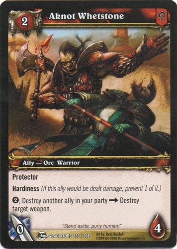 World Of Warcraft CCG BLOOD OF GLADIATORS 2009 Individual Trading Cards - Picture 90 of 148