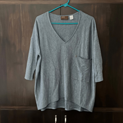 Kerisma Blue V-Neck Sweater Size S/M
