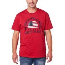 GENERAL STANDARD 1776 Land Of The Free Men's T-Shirt 100% Cotton - MADE IN U.S.A