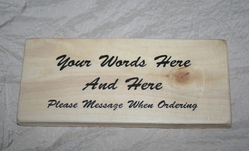Personalised Sign Plaque Custom Font Choice Indoor Outdoor Garden Shed Garage - Picture 6 of 29