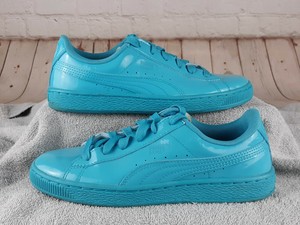 light blue puma sneakers