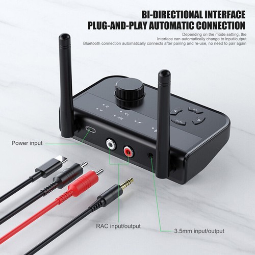 Long Range Bluetooth 5.3 Transmitter Receiver Audio Adapter for TV Home Stereos - Picture 9 of 13