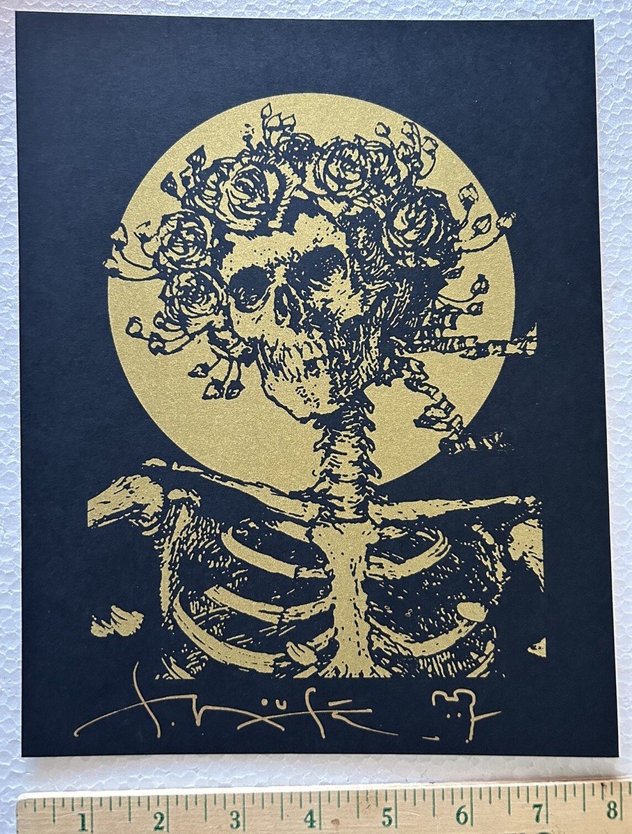 Grateful Dead Stanley Mouse Signed Screen Print Handbill
