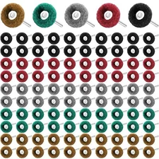 25mm Abrasive Metal Polishing Buffing Wheel Burr Kit Set for Dremel Rotary Tool