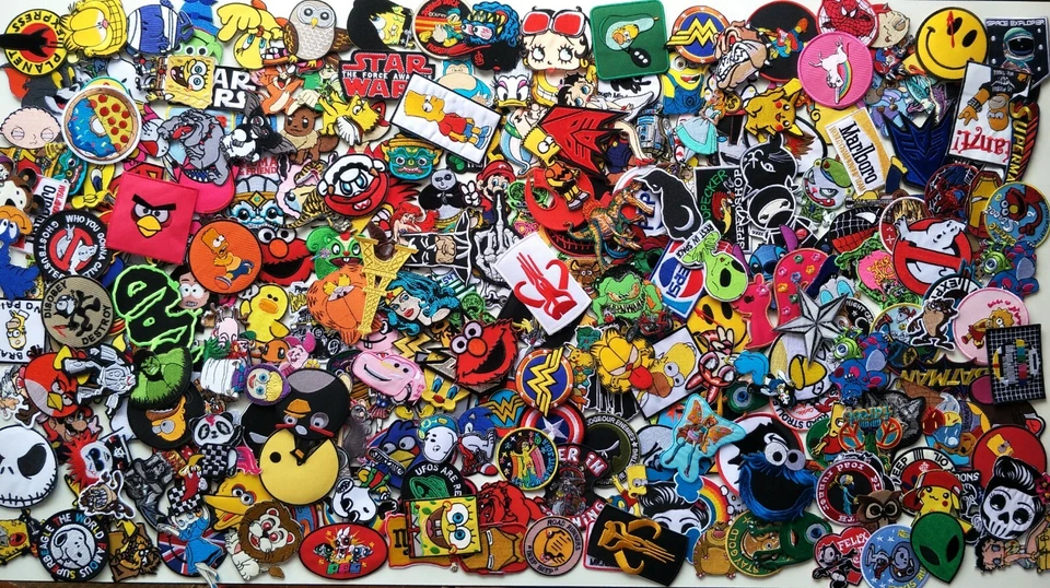 RANDOM Iron On Patch Wholesale Motorcycle Racing Car Auto Motor Sport Biker Set - Image 2 of 2