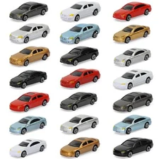 50pcs HO Scale Model Cars 1:87 Building Scenery Railway Layout C100