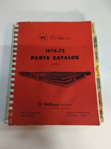 Williams 1974-75 Parts Catalog - Picture 1 of 3