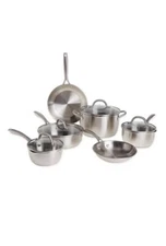 10 piece stainless steel cookware set