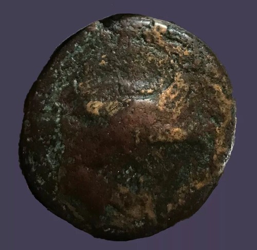 Archaios | Mysia Kyzikos Prow / Bucranium K-Y-Z-I in Oak Wreath, Large AE27.RARE - Picture 2 of 2