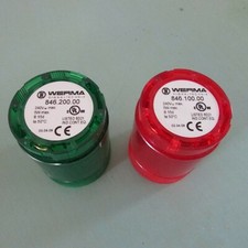 Werma Signal Technik 846 100 0 Red, 846 200 0 Green Lot of 2 