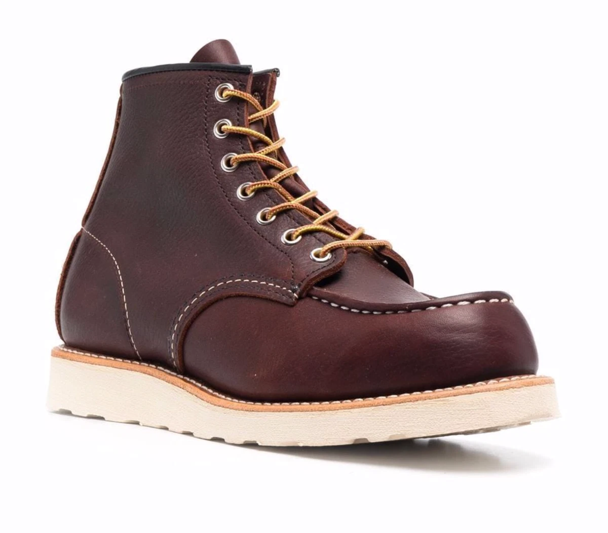 Red Wing Heritage 6 Classic Moc Toe  Black Cherry Excalibur Leather 8847  – Freenote Cloth