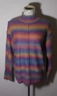 BEACH LUNCH LOUNGE Rainbow Wool Blend Mock Neck Sweater Size M 8-10 NWT