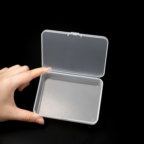 New Mini Square Clear Plastic Small Box Jewelry Storage Container Beads Case Box - Imagen 15 de 29