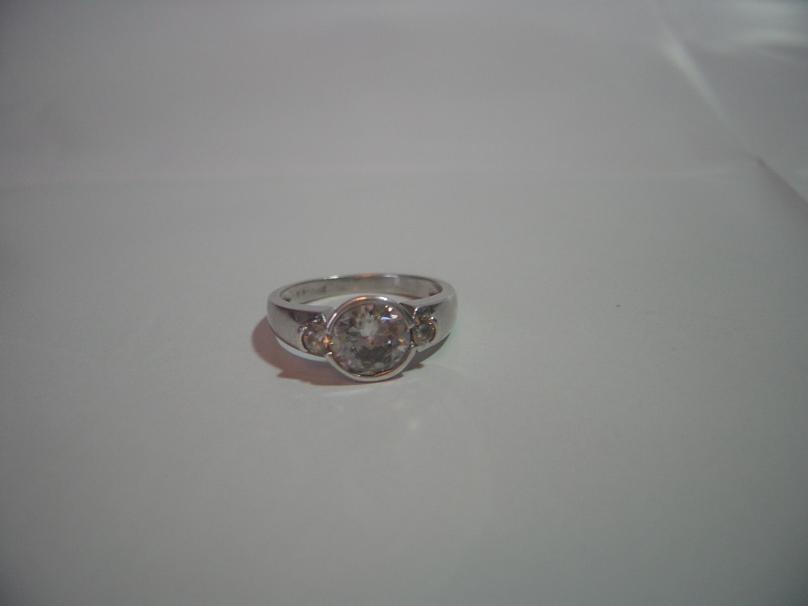 SUPERB BEAUTIFUL SOLID SILVER-RING-BRILLIANT DIAM… - image 10