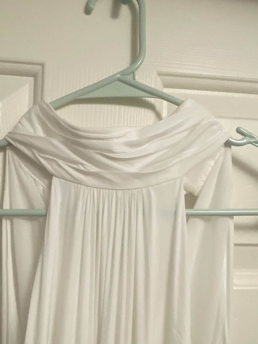 ramy brook eliza halter dress $645 Ramy Brook Women's Ivory Eliza Halter Neck Stretch Dress Size S