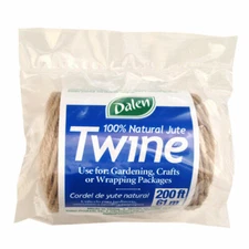 100%Natural Jute Biodegradable Twine 200' Roll Garden Craft String Gift Wrapping