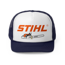 Vintage Stihl Chainsaw Mesh Snapback Trucker Hat - Retro Adjustable Cap
