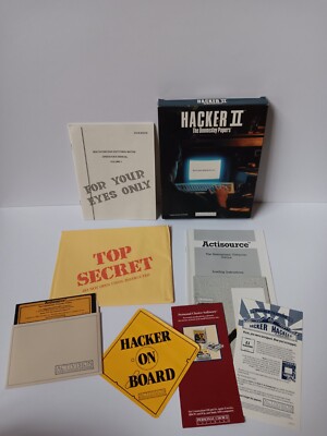 Commodore 64/128 Hacker II/2 The Doomsday Papers Computer Software Tested/Works