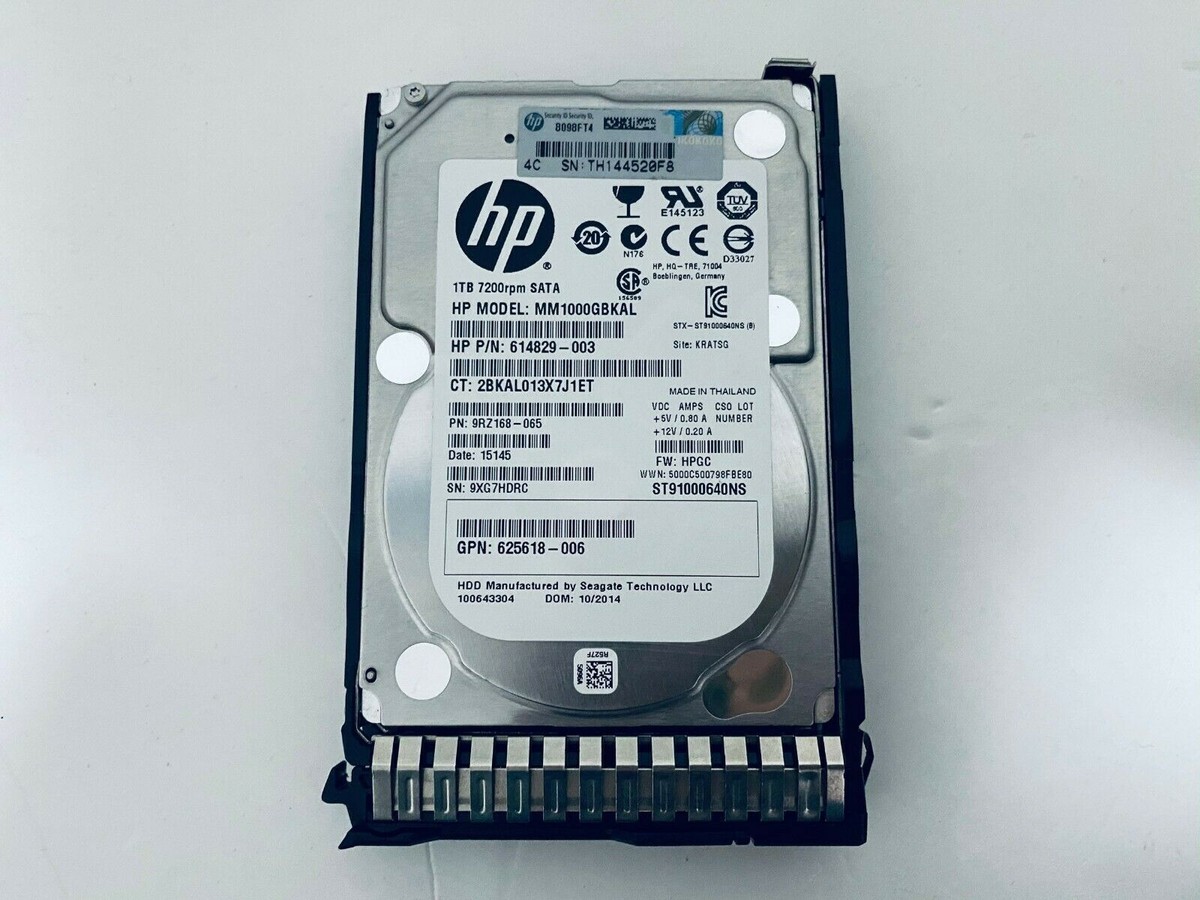 HPE 765453-B21 765868-001 1TB 6Gb/s SATA 7.2K 2.5 