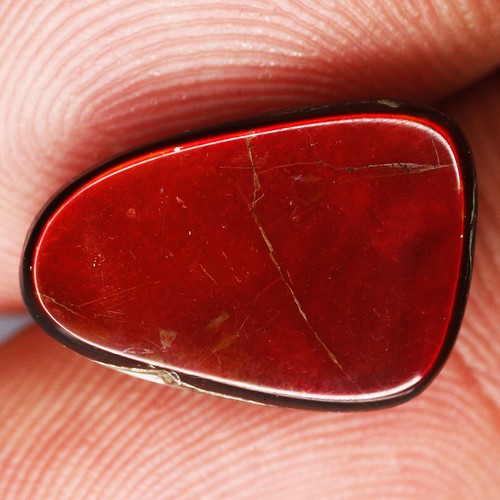 7.93 Ct Ultra Rare ! Top Luster Canada Genuine Multi Color AAA Ammolite Gemstone - Picture 2 of 5