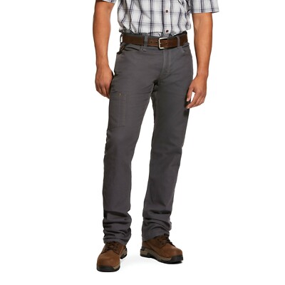 Ariat  Men's Rebar M4 DuraStretch Gray Made Tough Work Pant 10030250