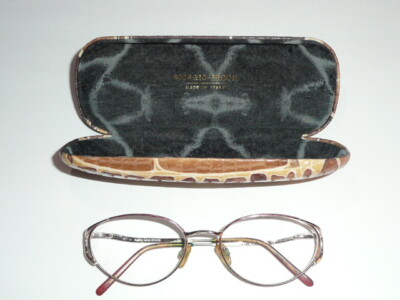 VTG SOPHIA LOREN ZYLOWARE WOMEN`S EYEGLASS FRAMES GIORGIO FEDON CASE ITALY