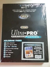 100 Ultra Pro 3 Pocket Proof Set 8x3.5 Protective Pages NIP Protector